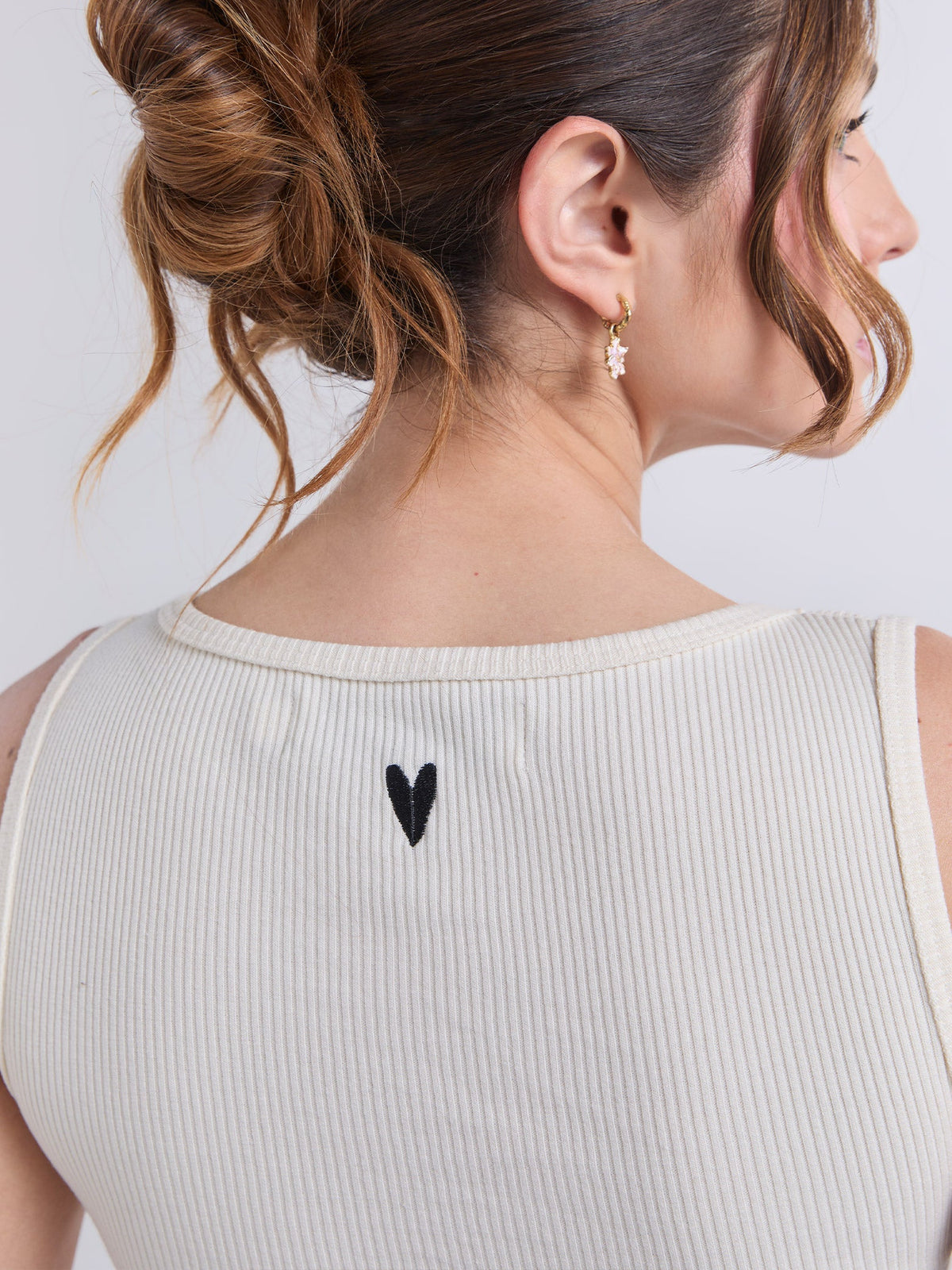 Top Vivir bonito - Ivory