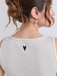 Top Vivir bonito - Ivory