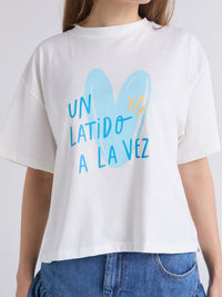 T-shirt Latidos - Ivory