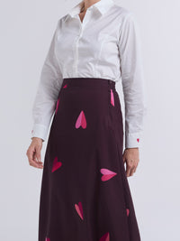 Skirts Two Hearts - Burgundy
